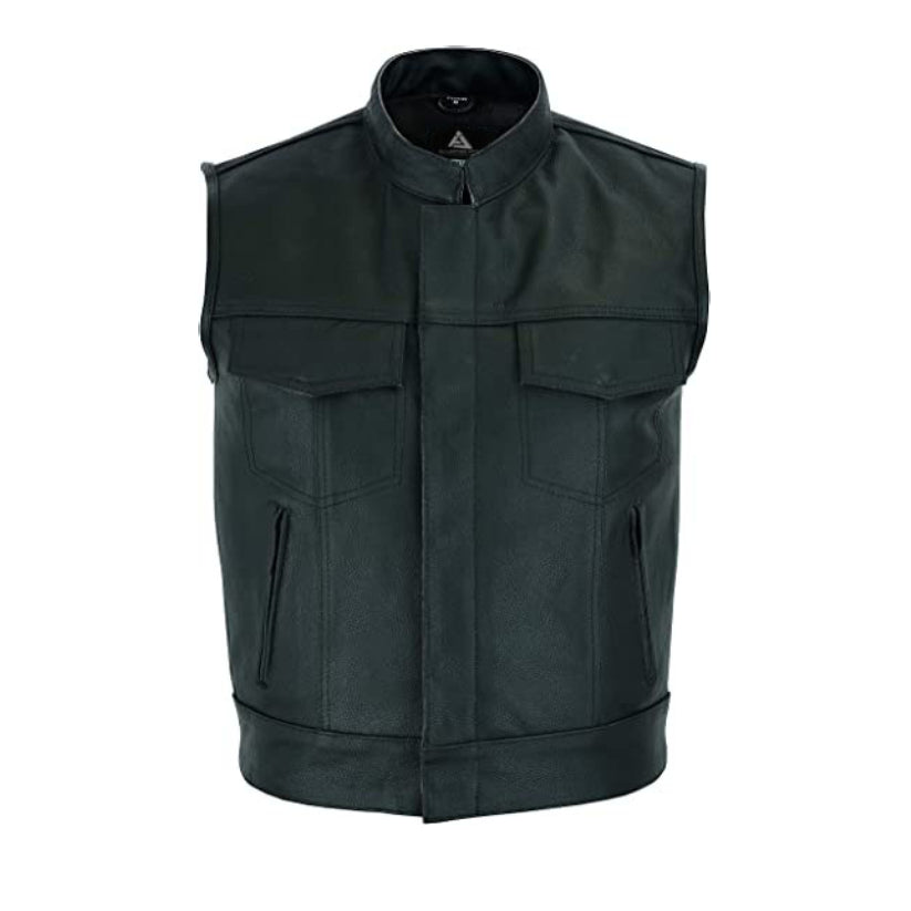Mens Genuine Leather Vest