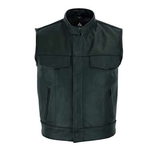 Mens Genuine Leather Vest