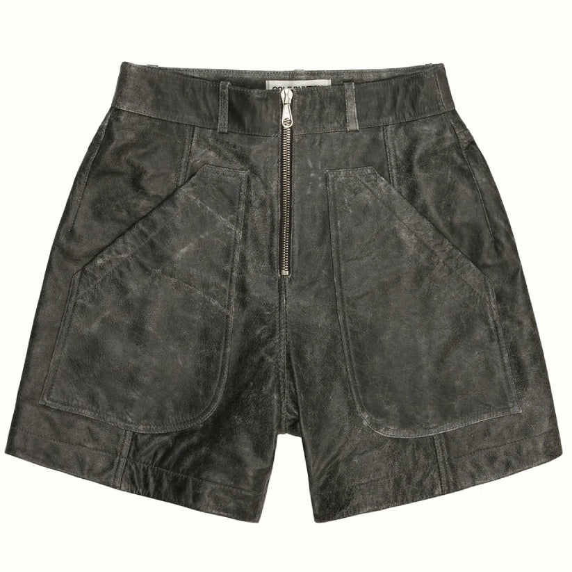 Mens Leather Shorts