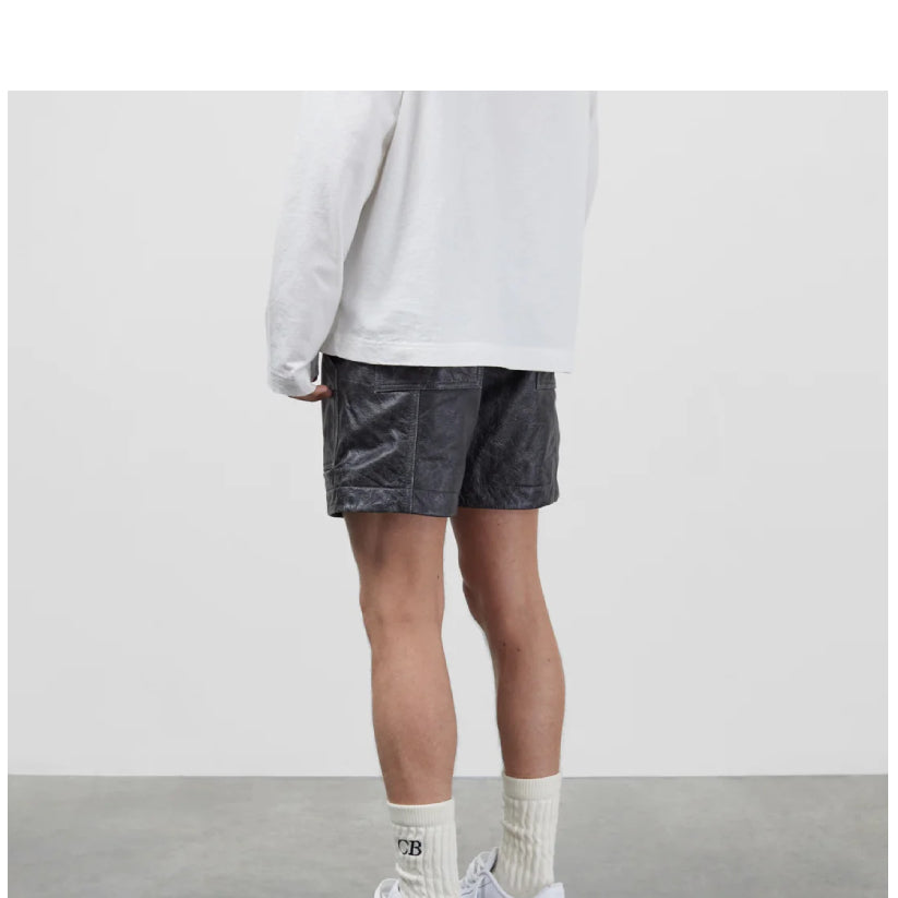 Mens Leather Shorts
