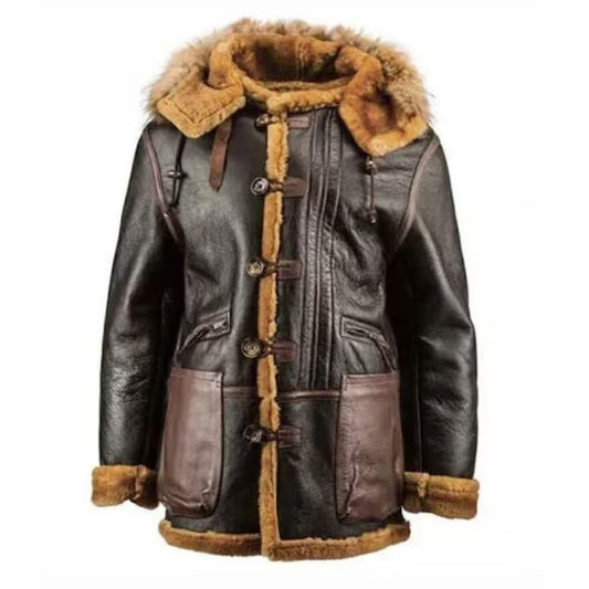 Mens Shearling Fur Coat