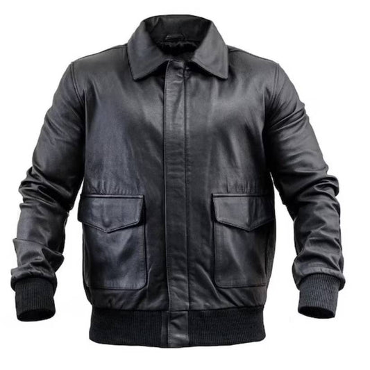 Mens Vintage A2 Aviator Bomber Jacket