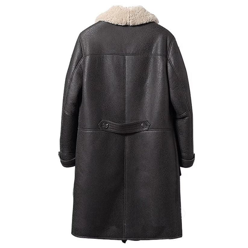 Mens Vintage Sheepskin Coat