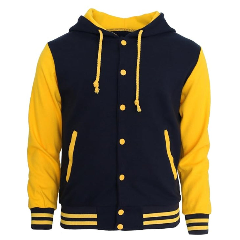 New Hoodie Varsity Jacket Cotton Letterman