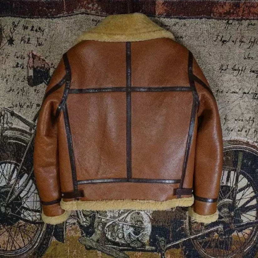 New Men's Brown RAF Aviator Jacket