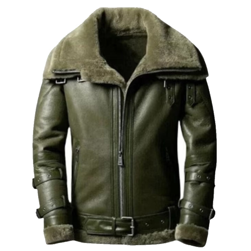 New Style B3 Shearling Bomber Leather Jacket