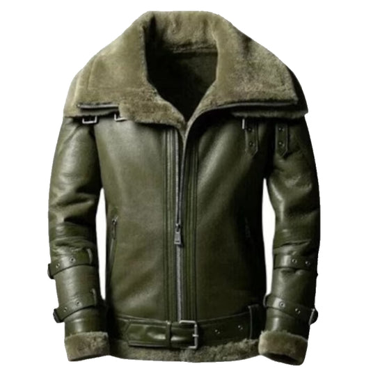 New Style B3 Shearling Bomber Leather Jacket