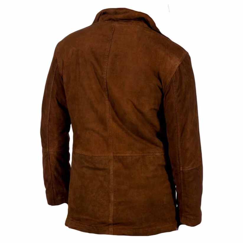 New Style Brown Long Leather Jacket