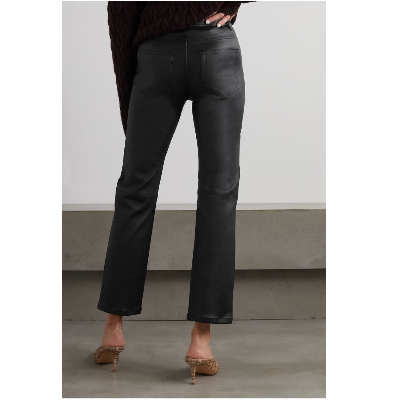 New Style Women Black Leather Pant