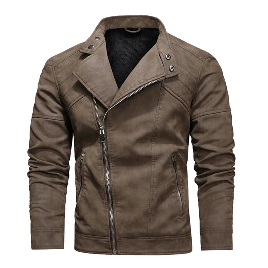 New Vintage Biker Leather Jacket