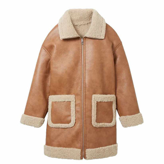 Newstyle Brown Shearling Coat