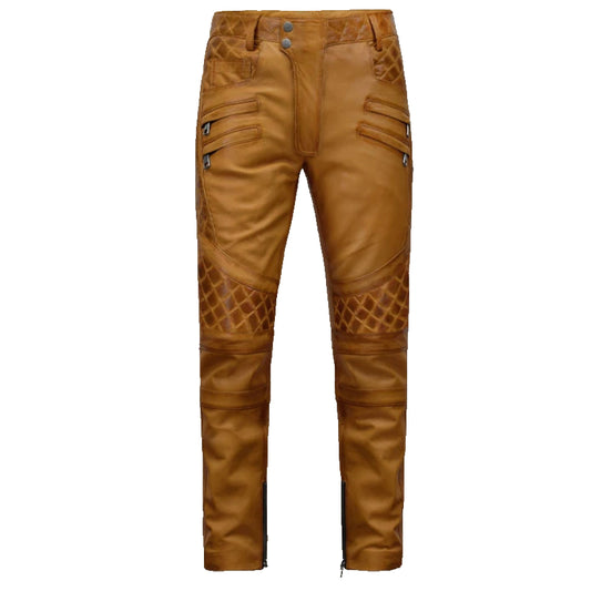 Outlaw Burnt Mustard Leather Pants