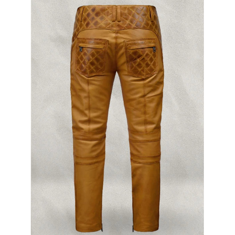 Outlaw Burnt Mustard Leather Pants
