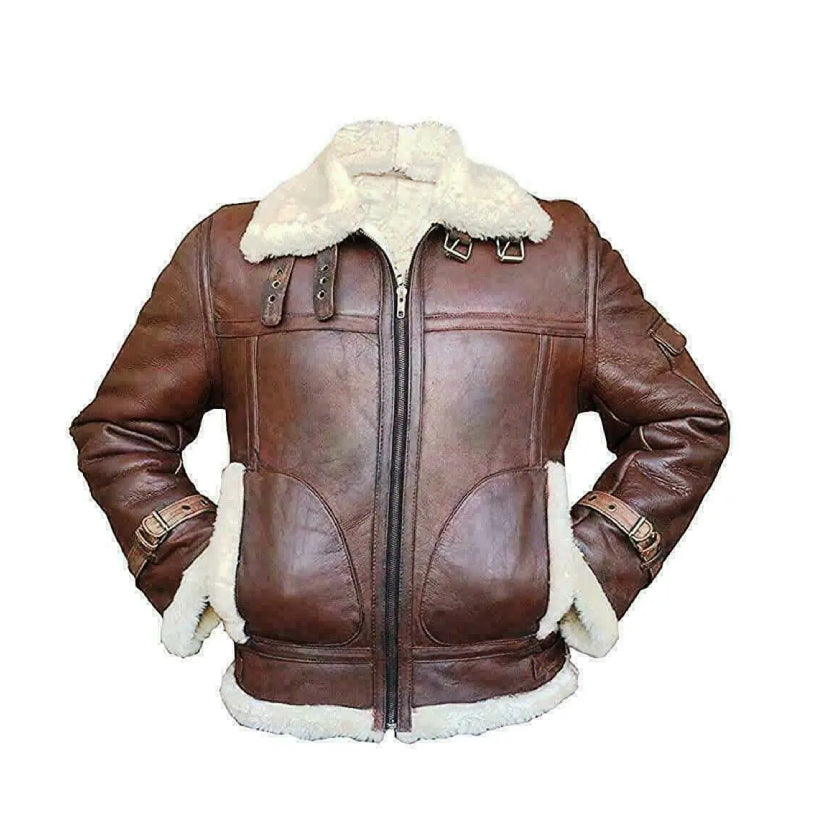 RAF B3 Aviator Shearling Bomber Jacket