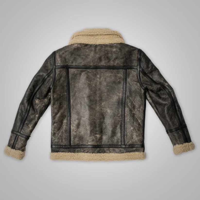 Sherpa Jacket for men in sheepskin leather