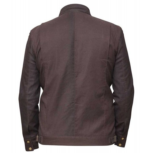 Star Wars Captain Cassian Andor Brown suede leather Jacket