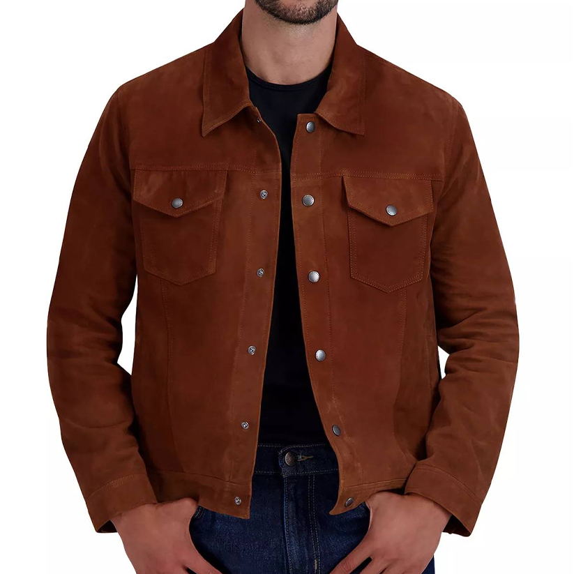 Suede Trucker Jacket