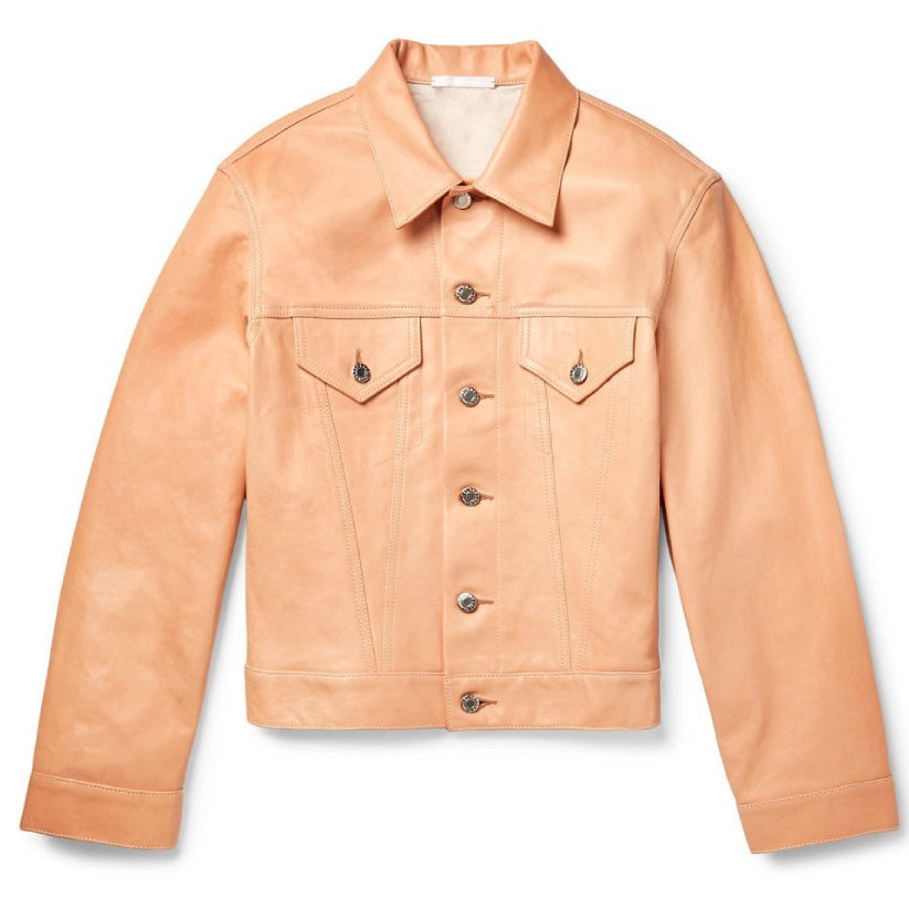 Unique Style Leather Trucker Jacket