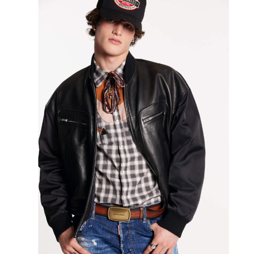 WESTERN AVIATOR LEATHER JACKET