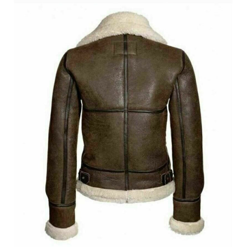 Women Aviator RAF Leather Jacket