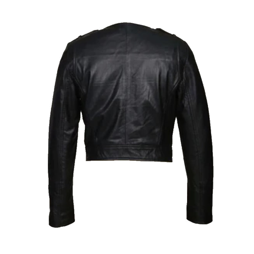 Women Biker Full Grain Leather jacket
