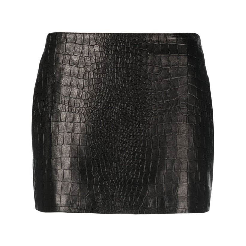 Women Embossed Mini Skirt