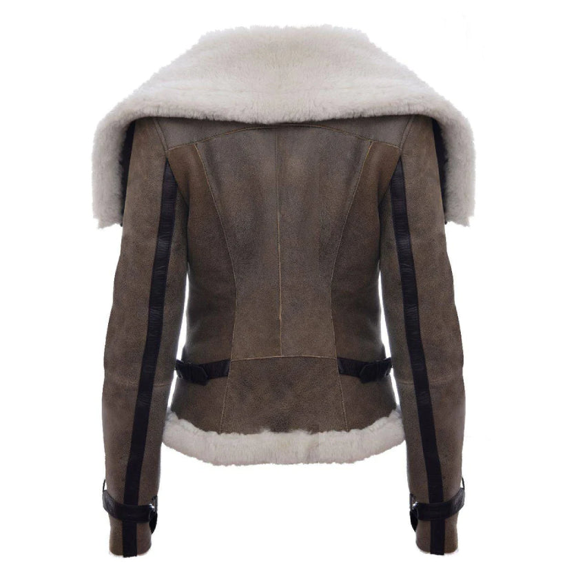 Women's Aviator Jacket Tan
