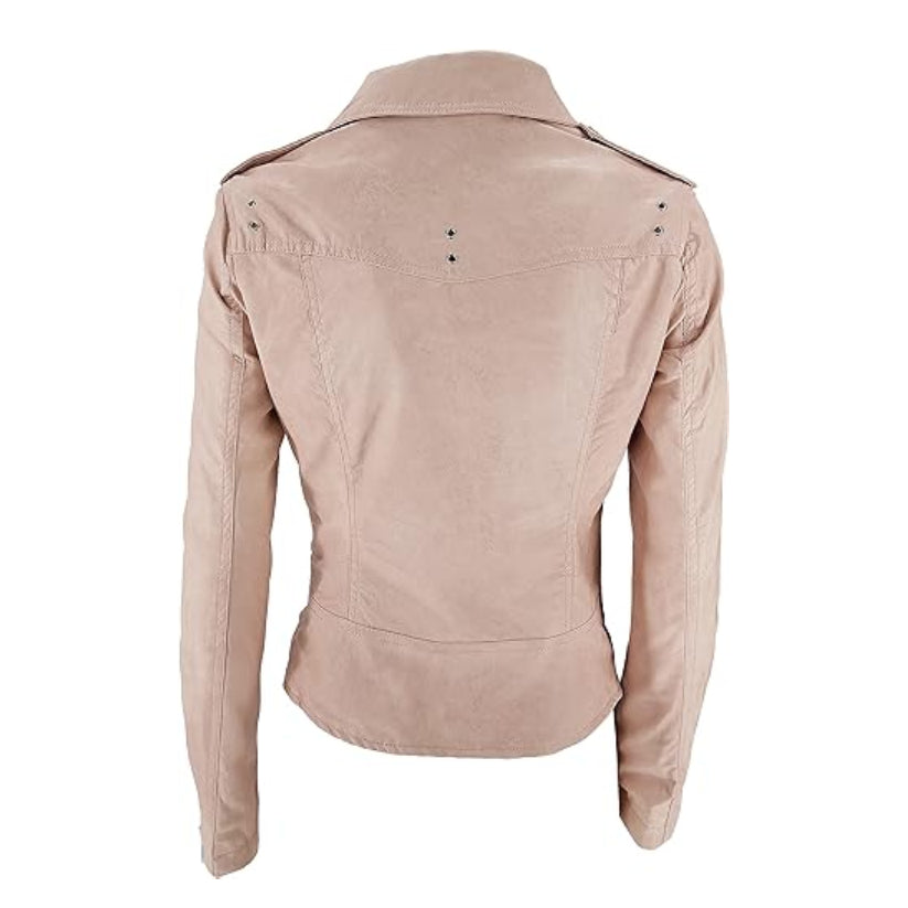 Women's Faux Leather Short Jacket