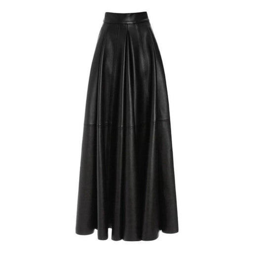 Women's Genuine Lambskin Leather Skirt
