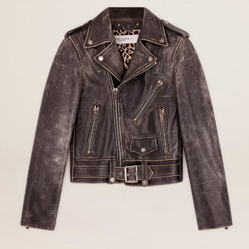 Women’s Leather Biker Jacket