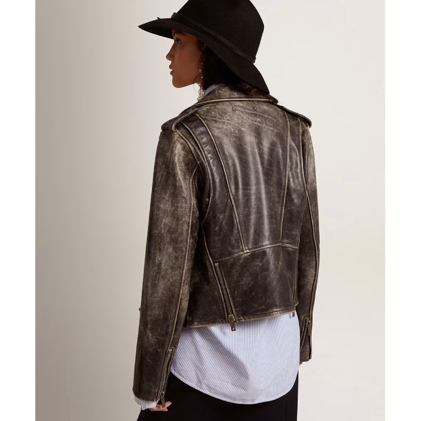 Women’s Leather Biker Jacket