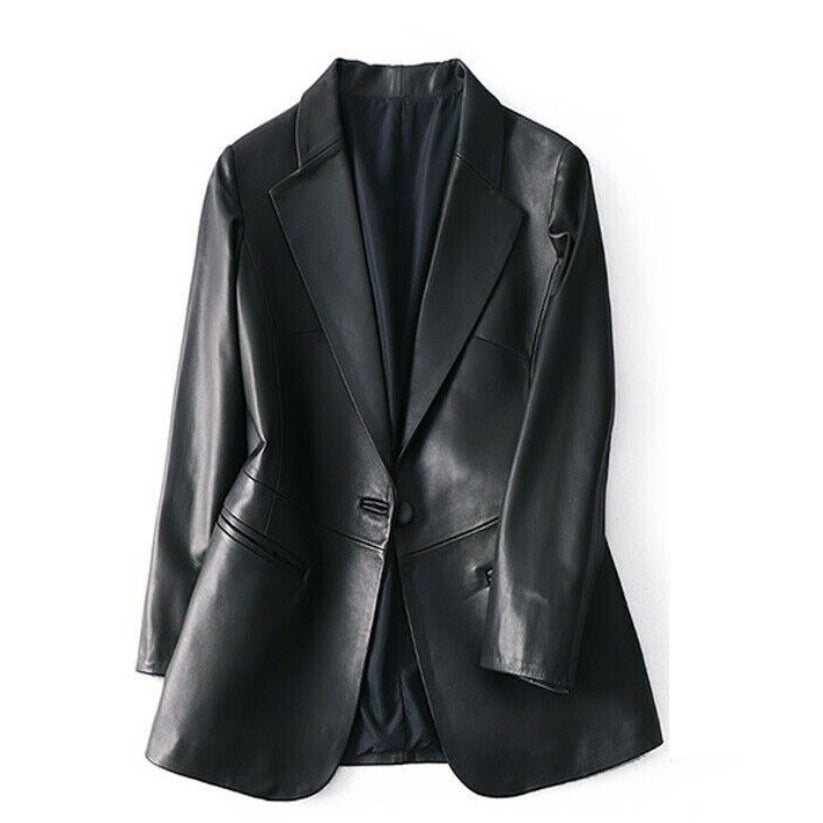 Women's Leather Blazer