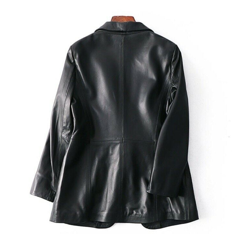 Women's Leather Blazer