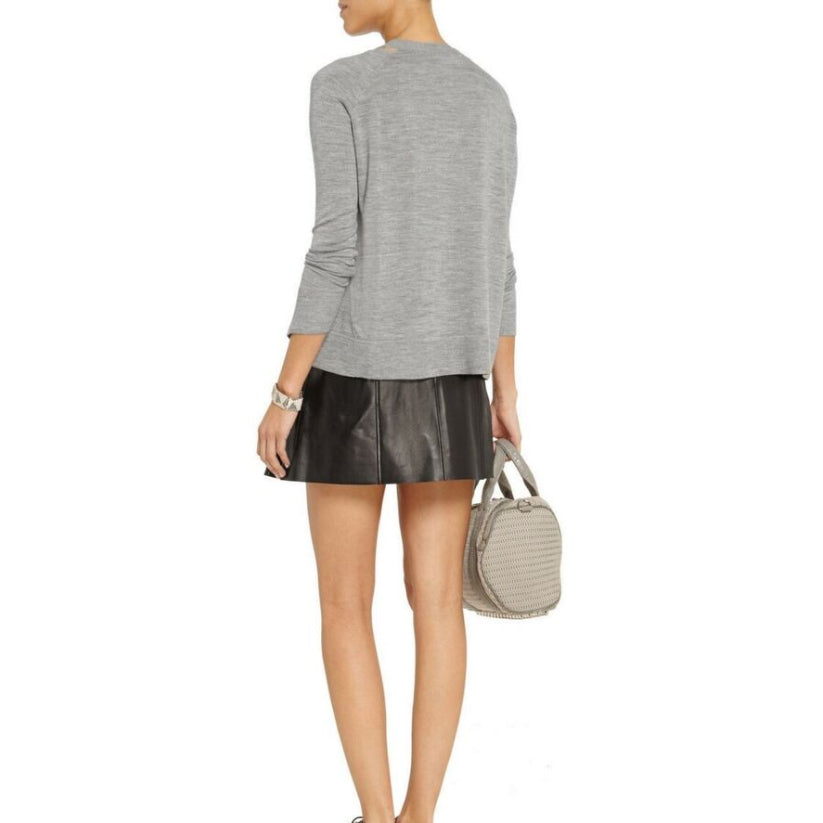 Women's Leather Skirt Genuine Soft Lambskin