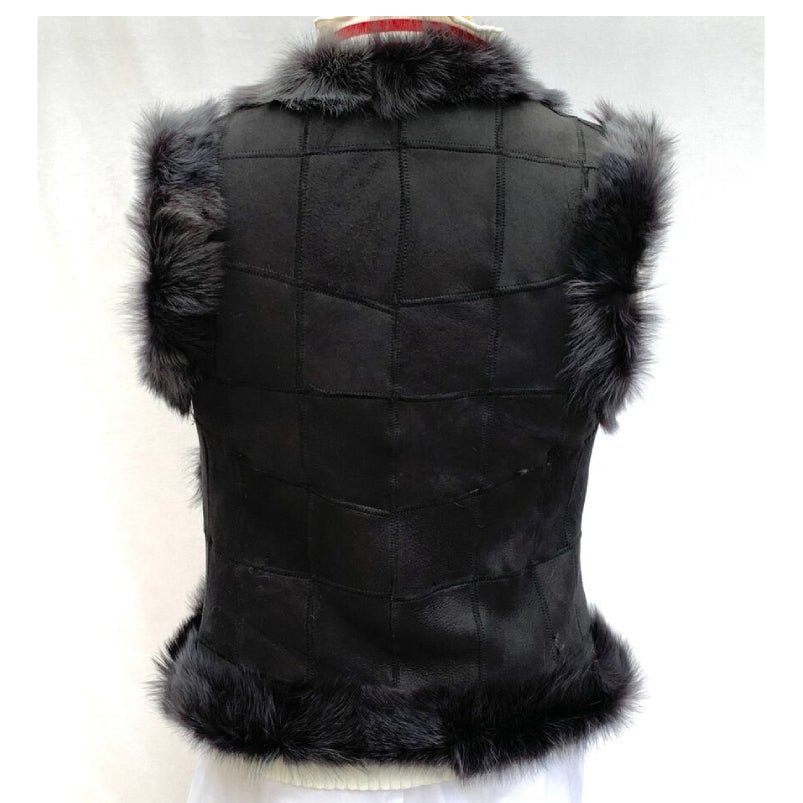 Women's Luxurious Shearling Leather Vest