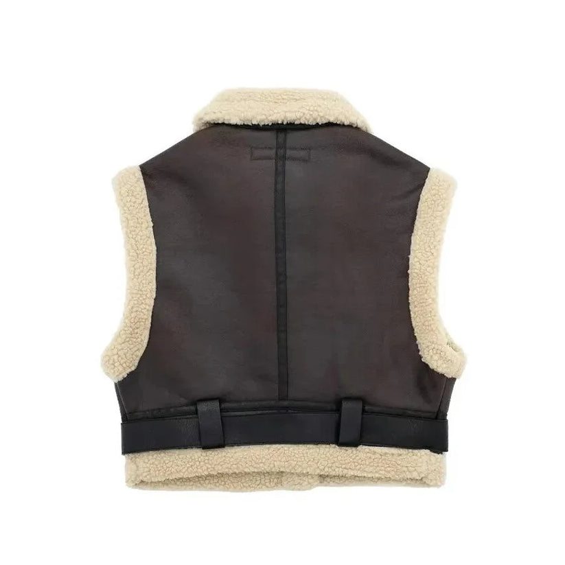 Womens Brown Handmade Suede Leather