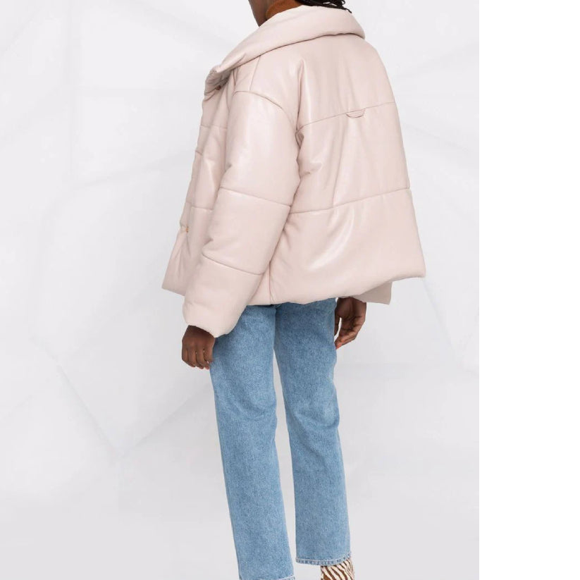 press-stud padded jacket