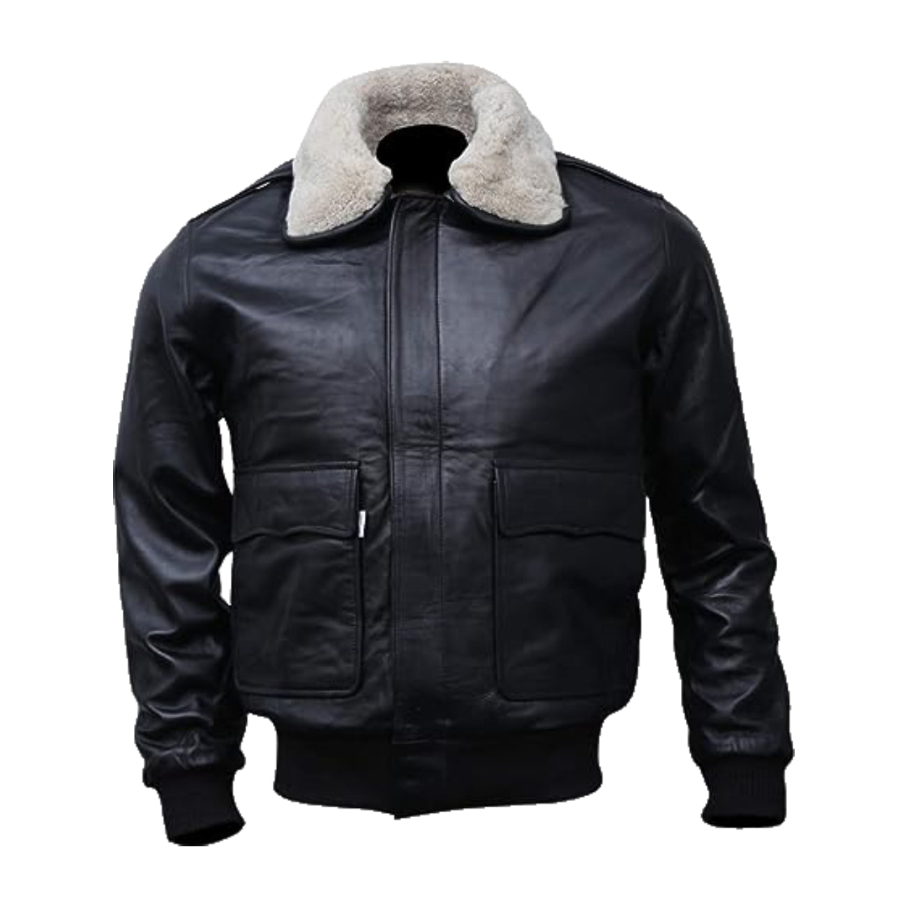 Mens A-2 Flight Bomber Leather Jacket Black Brown Jackets for Men