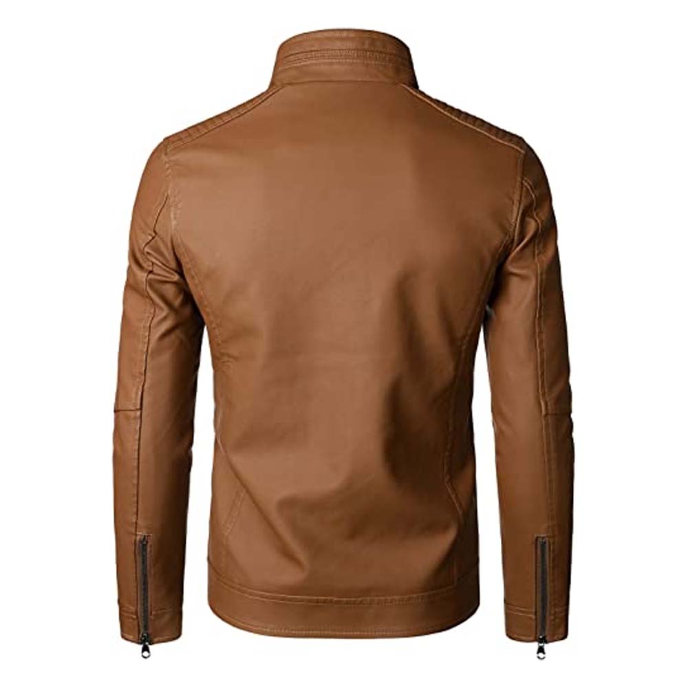 Men’s brown Classic Bomber Leather Jackets | Purchase Leather Outerwear
