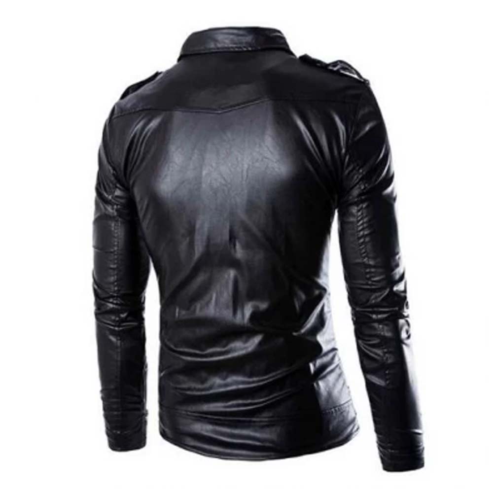 Mens Black Stylish Leather Jacket | Buy Leather Jacket Online