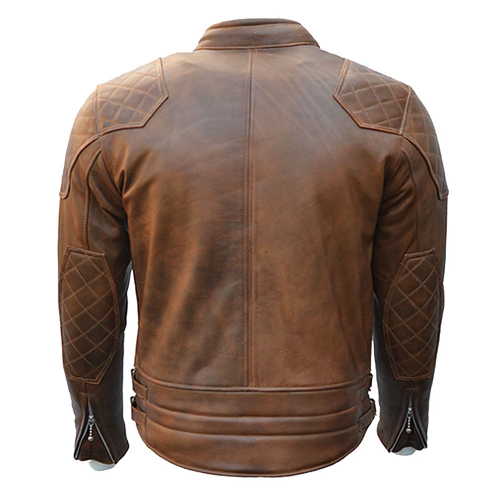 Men Brown Leather Jacket | Leather outerwear fashion