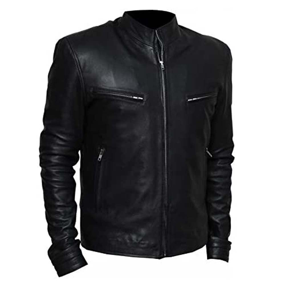 Mens Black Leather Jacket