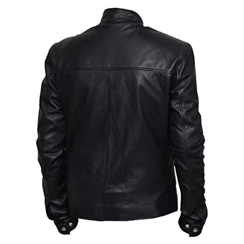 Mens Black Leather Jacket