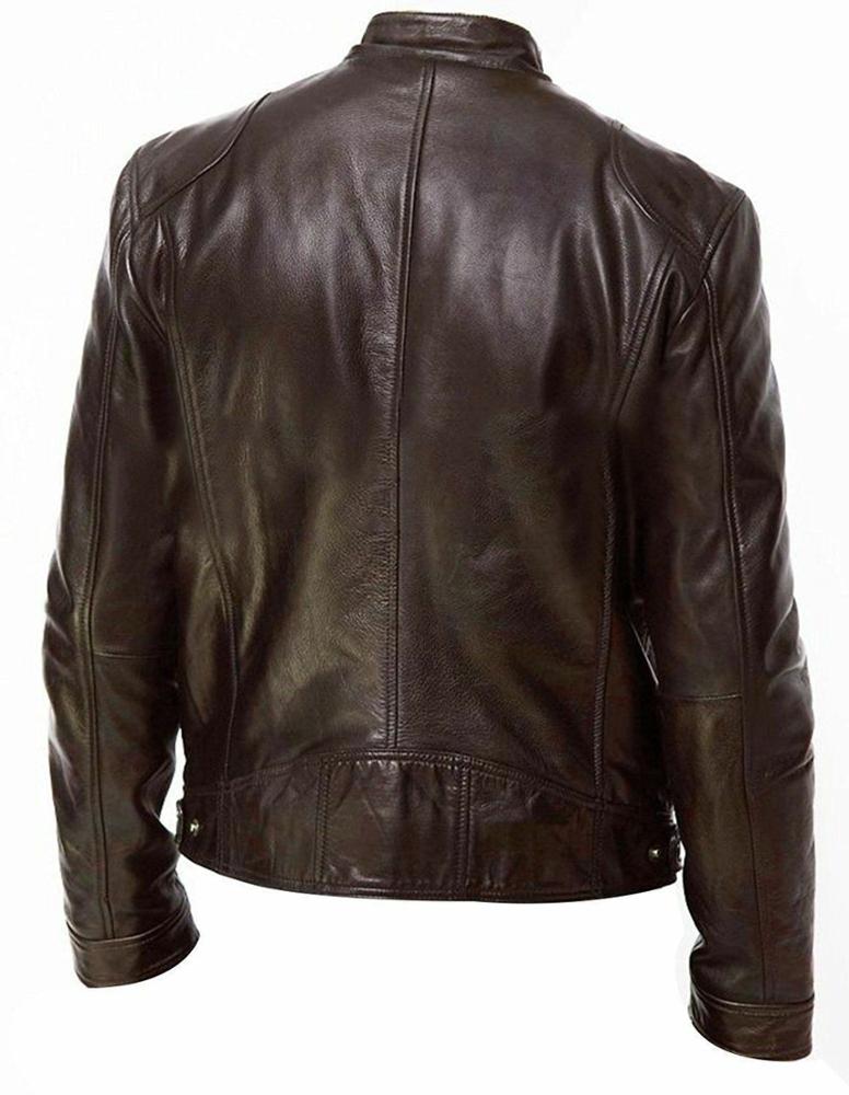 Mens Brown Fashion Leather Jacket