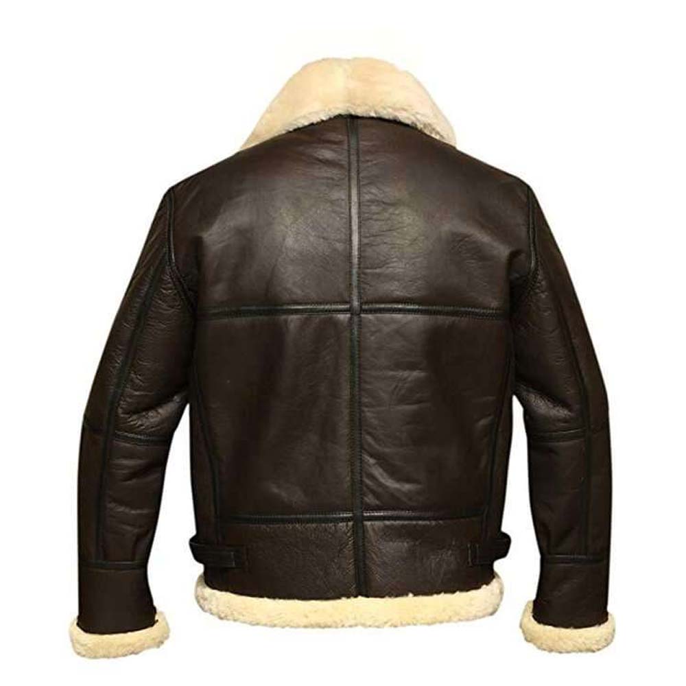 Superior Quality Mens B3 Bomber Aviator Winter Fur Shearling Jacket