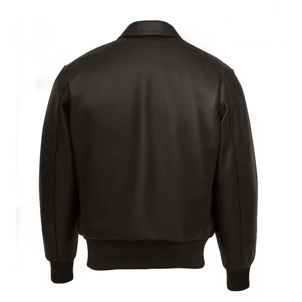 Mens Handmade Genuine Leather A2 Flight Jacket