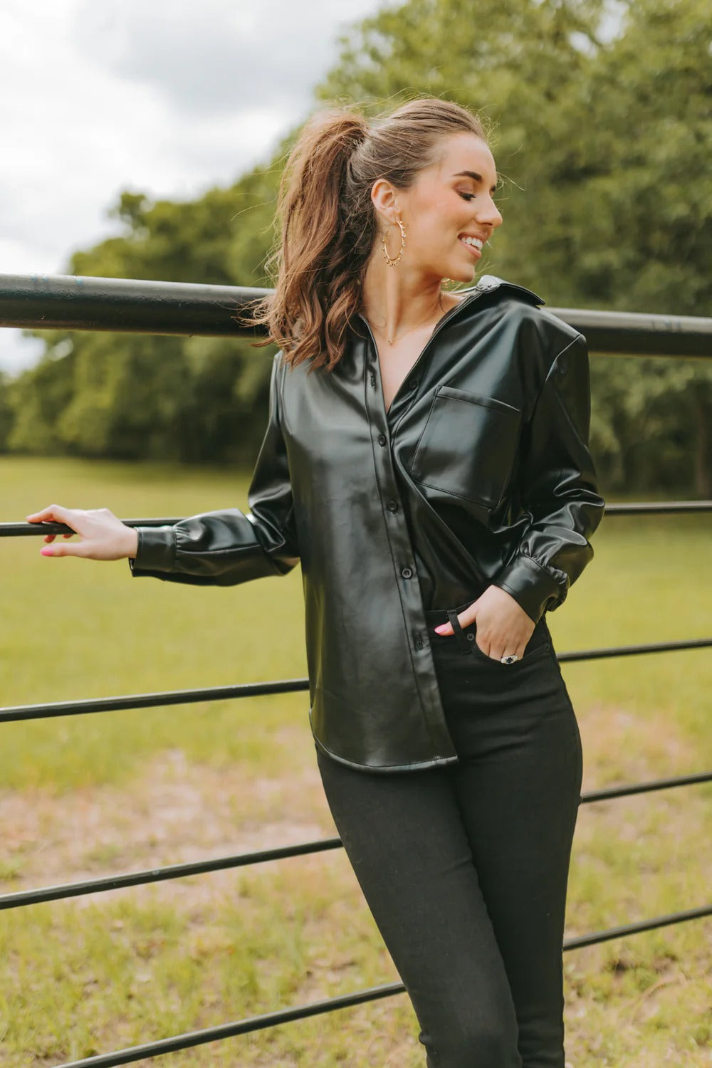 Versatility Personified How to Dress Up or Down with Women's Leather Shirts