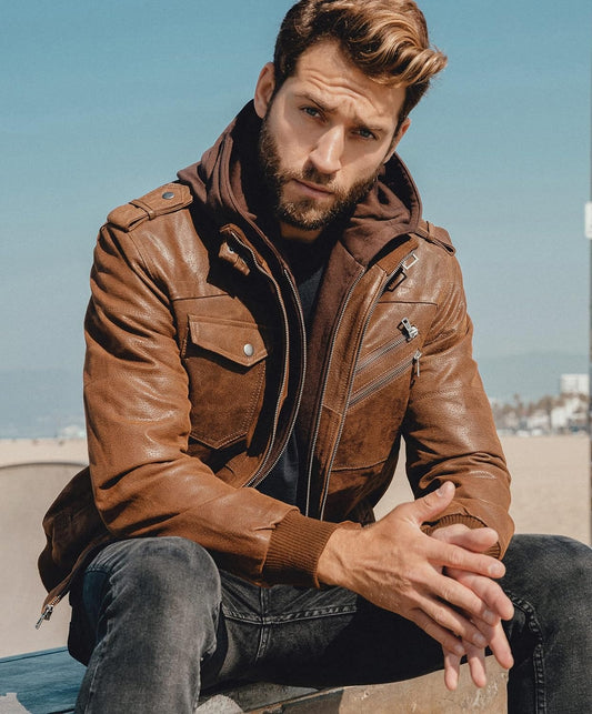 What to Wear with a Brown Leather Jacket