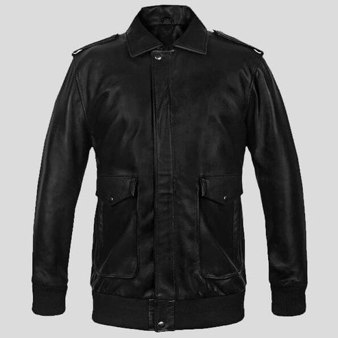 A2 Classic Flight Bomber Leather Jacket – Timeless Military Style