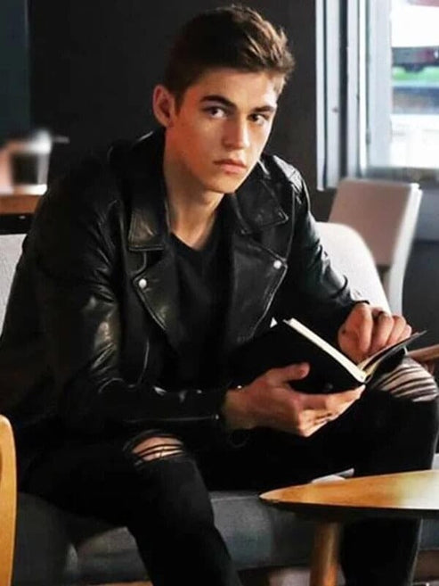 Hardin Scott Premium Black Leather Biker Jacket
